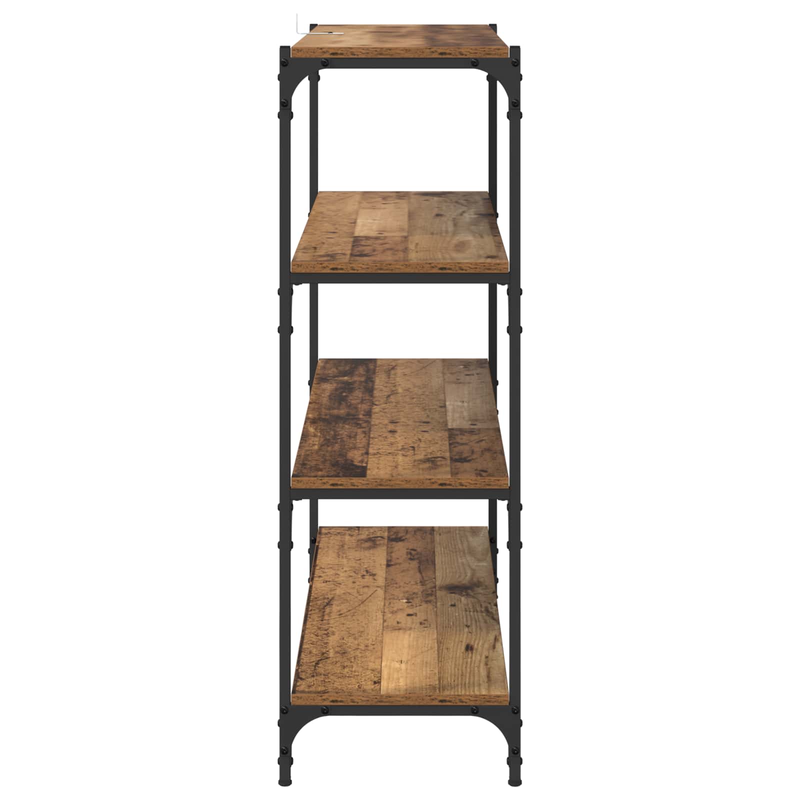 Boekenkast Oud Hout 100 x 33 x 100 cm Gemonteerd hout en ijzer