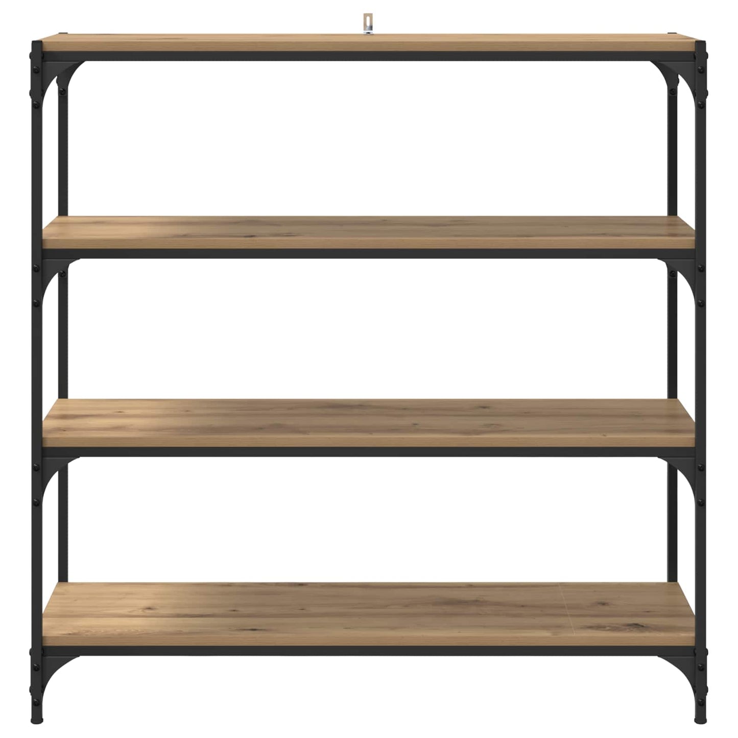 Boekenkast 3-laags 100 x 33 x 100 cm Gemonteerd hout en ijzer