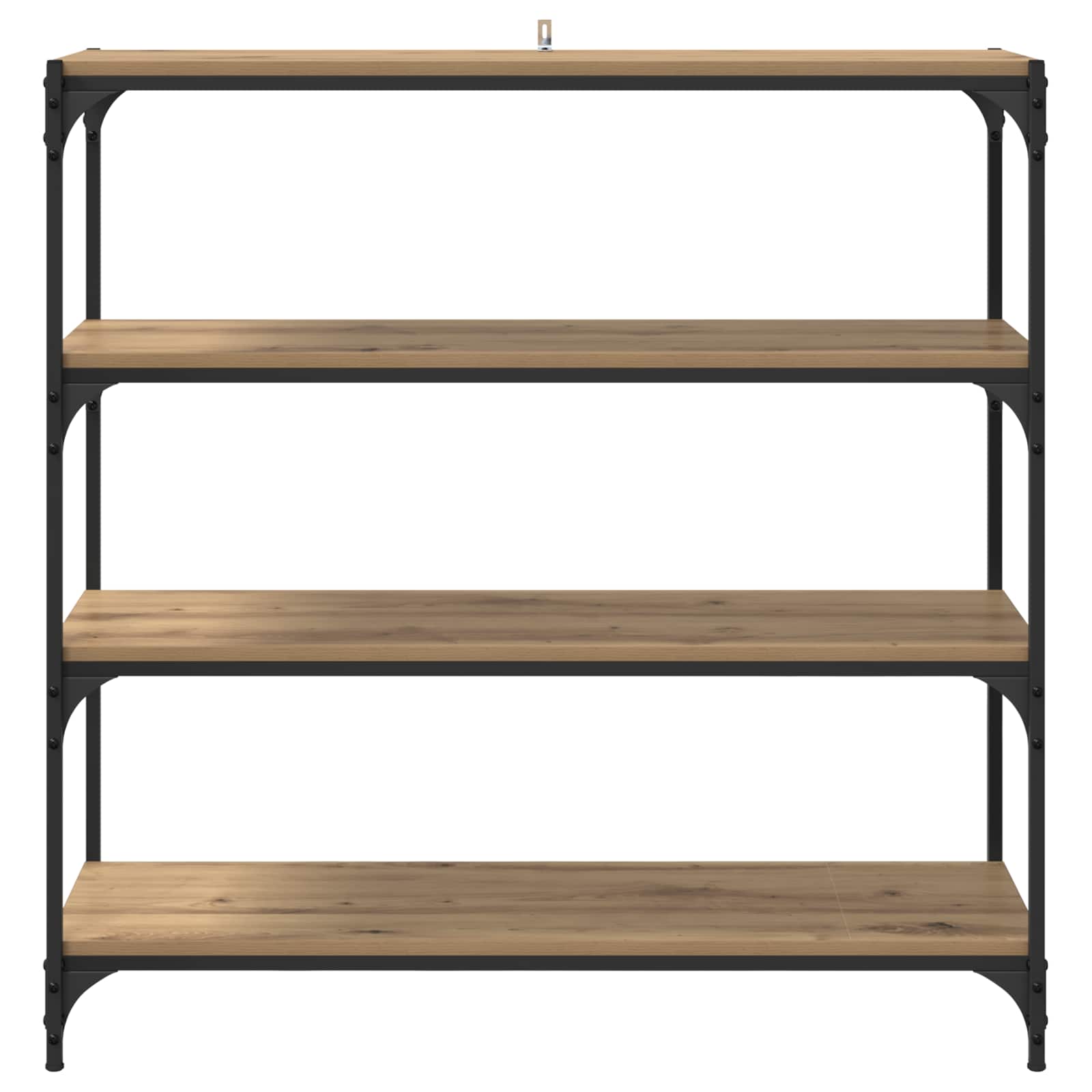 Boekenkast 3-laags 100 x 33 x 100 cm Gemonteerd hout en ijzer