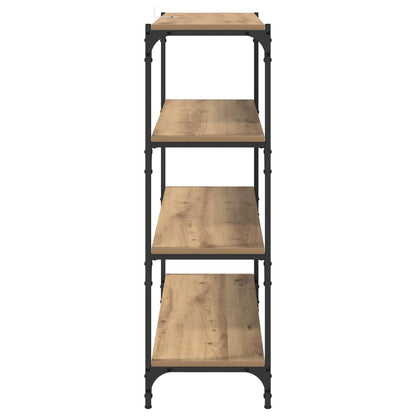 Boekenkast 3-laags 100 x 33 x 100 cm Gemonteerd hout en ijzer