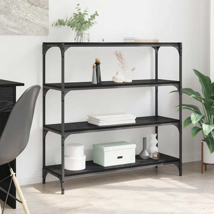Boekenkast Zwart Eiken 100 x 33 x 100 cm