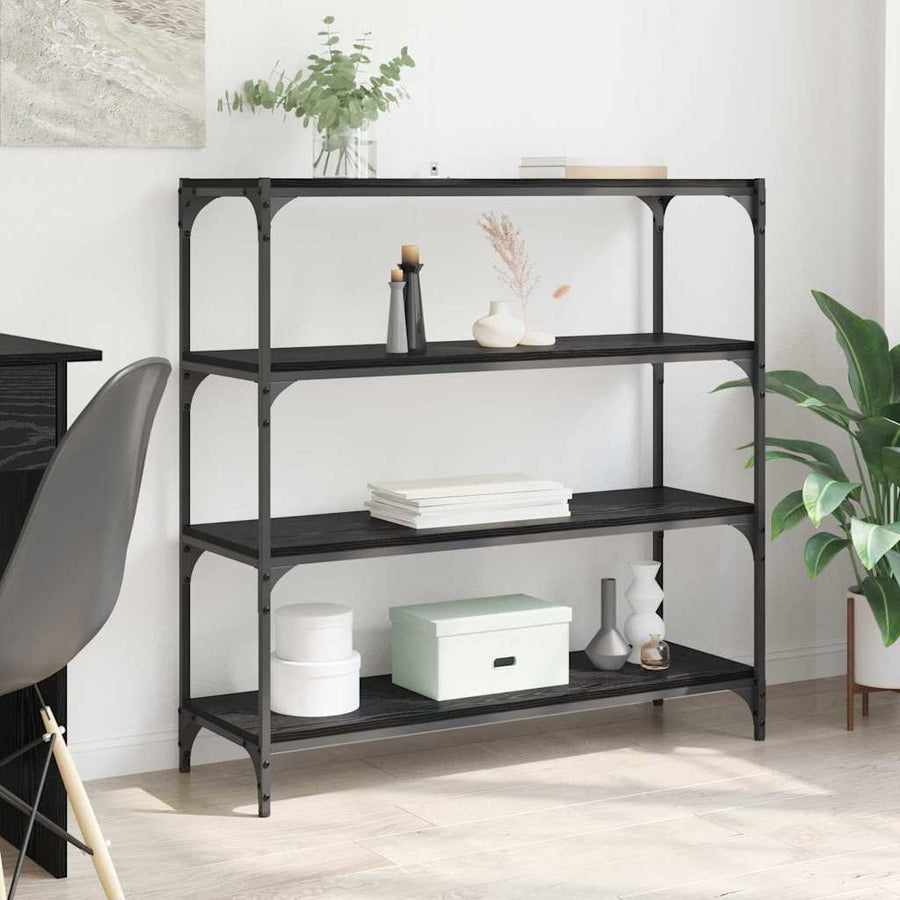 Boekenkast Zwart Eiken 100 x 33 x 100 cm