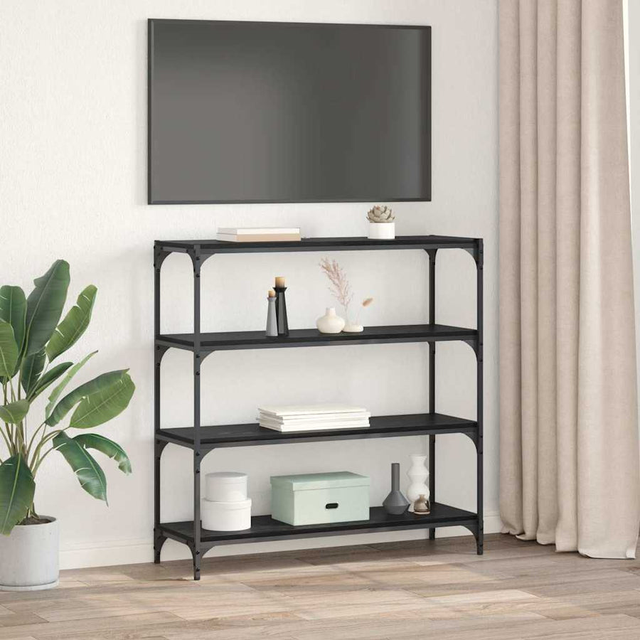 Boekenkast Zwart Eiken 100 x 33 x 100 cm