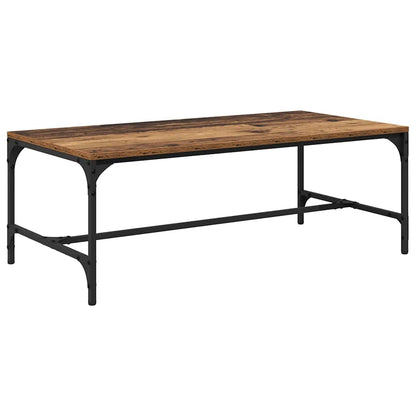Salontafel Oud Hout 100 x 50 x 35 cm Bewerkt hout