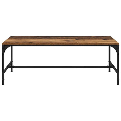 Salontafel Oud Hout 100 x 50 x 35 cm Bewerkt hout