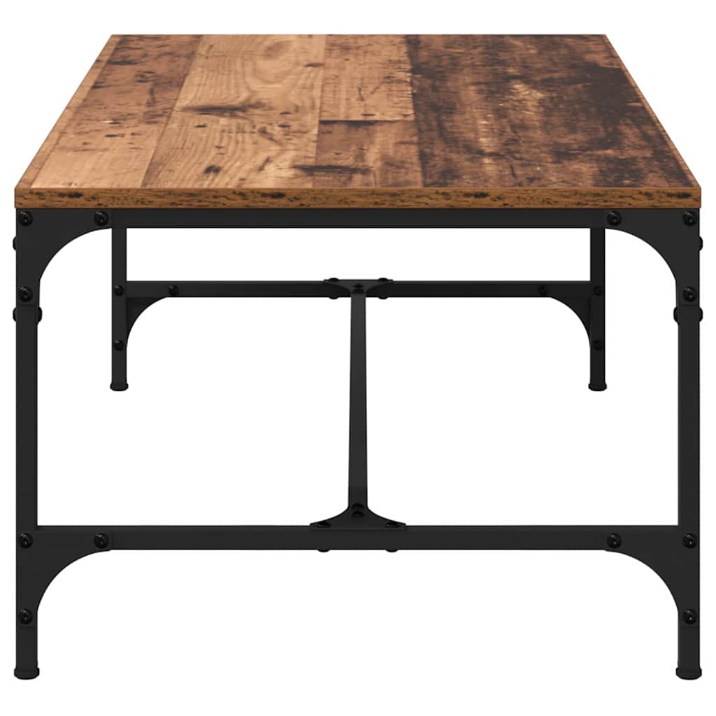 Salontafel Oud Hout 100 x 50 x 35 cm Bewerkt hout