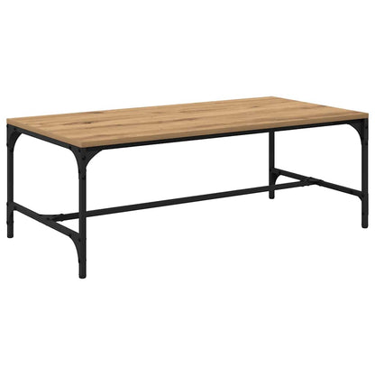 Salontafel Artisan Eiken 100 x 50 x 35 cm Bewerkt hout