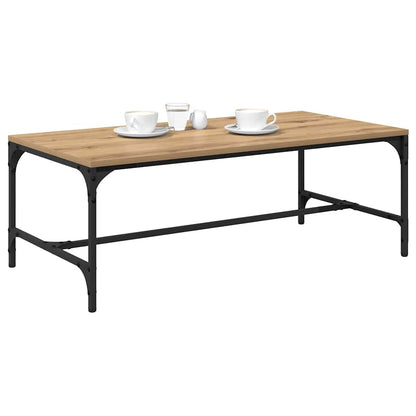 Salontafel Artisan Eiken 100 x 50 x 35 cm Bewerkt hout