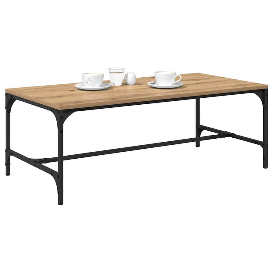 Salontafel Artisan Eiken 100 x 50 x 35 cm Bewerkt hout