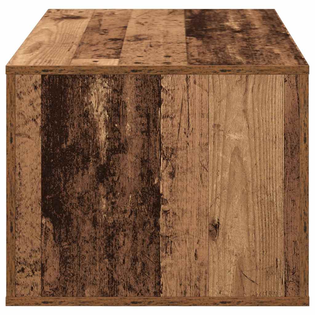 Salontafel met lade Oud Hout 80 x 50 x 40 cm Bewerkt hout