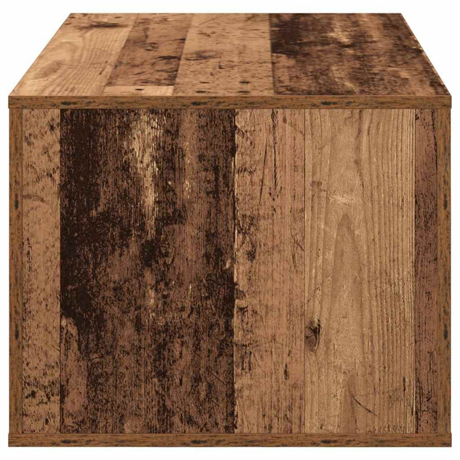 Salontafel met lade Oud Hout 80 x 50 x 40 cm Bewerkt hout
