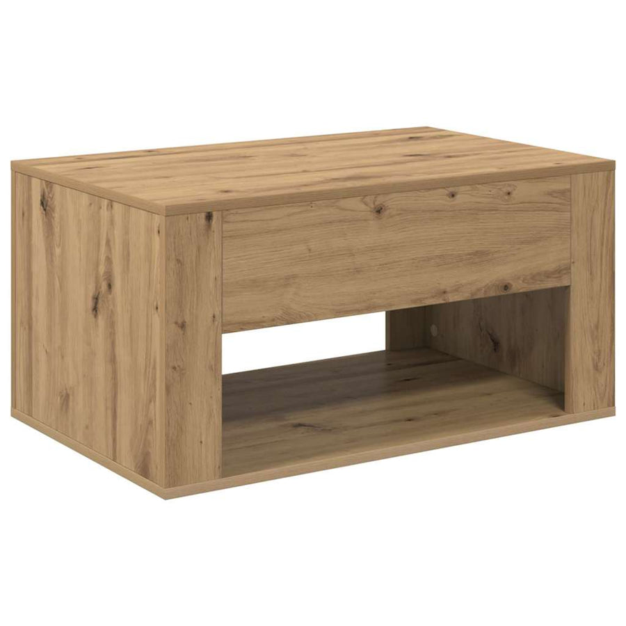 Salontafel met lade Artisan Eiken 80 x 50 x 40 cm Bewerkt hout
