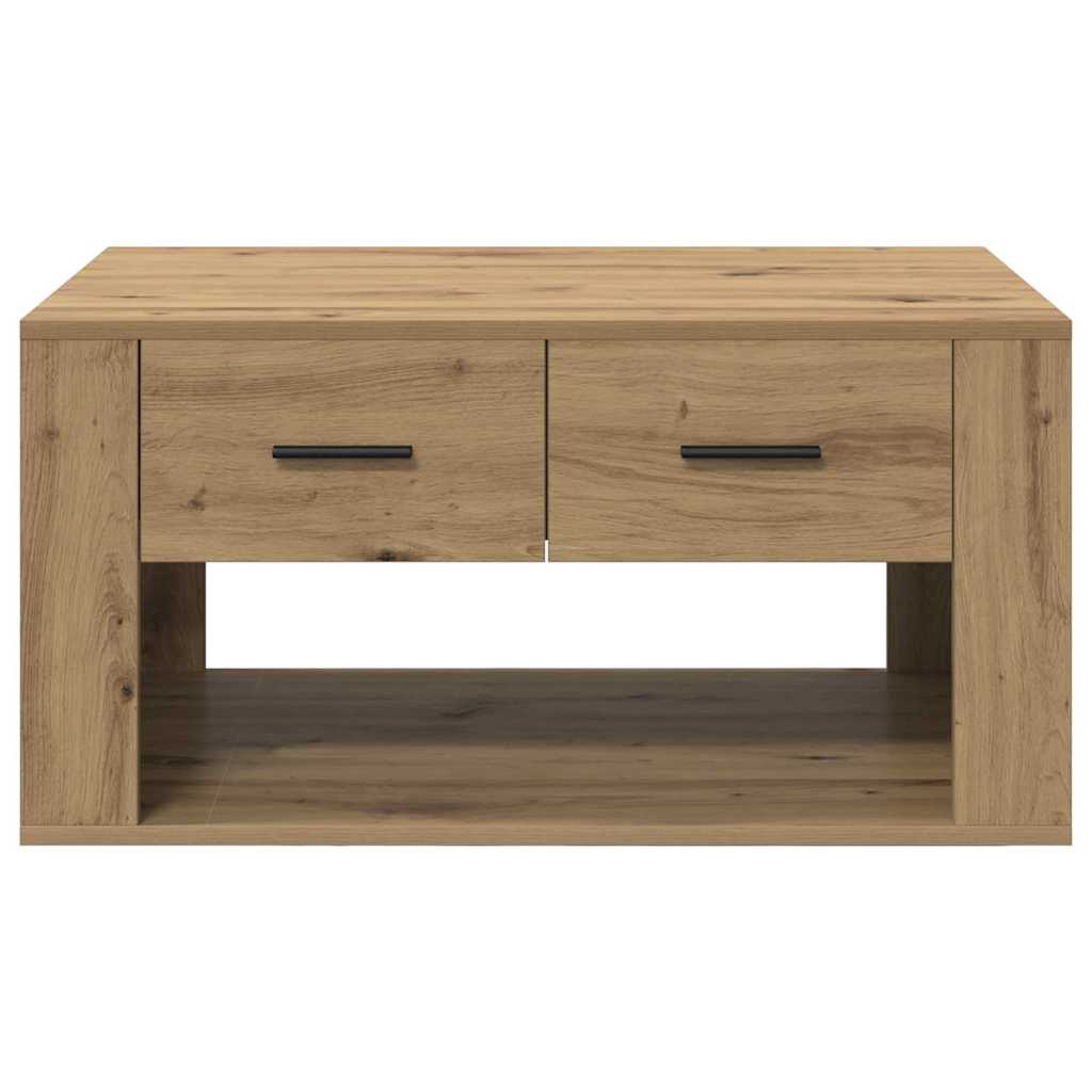 Salontafel met lade Artisan Eiken 80 x 50 x 40 cm Bewerkt hout