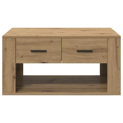 Salontafel met lade Artisan Eiken 80 x 50 x 40 cm Bewerkt hout