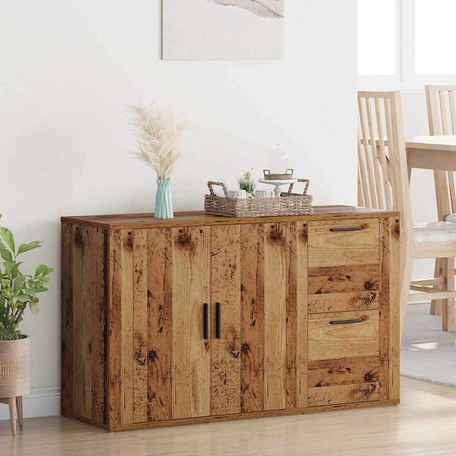 met lade Oud hout 100 x 33 x 59,5 cm Bewerkt hout