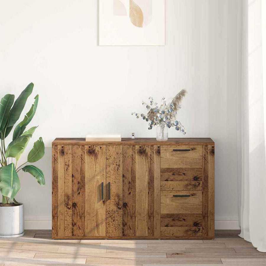 met lade Oud hout 100 x 33 x 59,5 cm Bewerkt hout