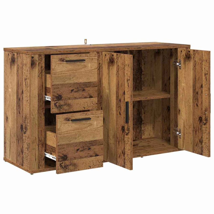 met lade Oud hout 100 x 33 x 59,5 cm Bewerkt hout