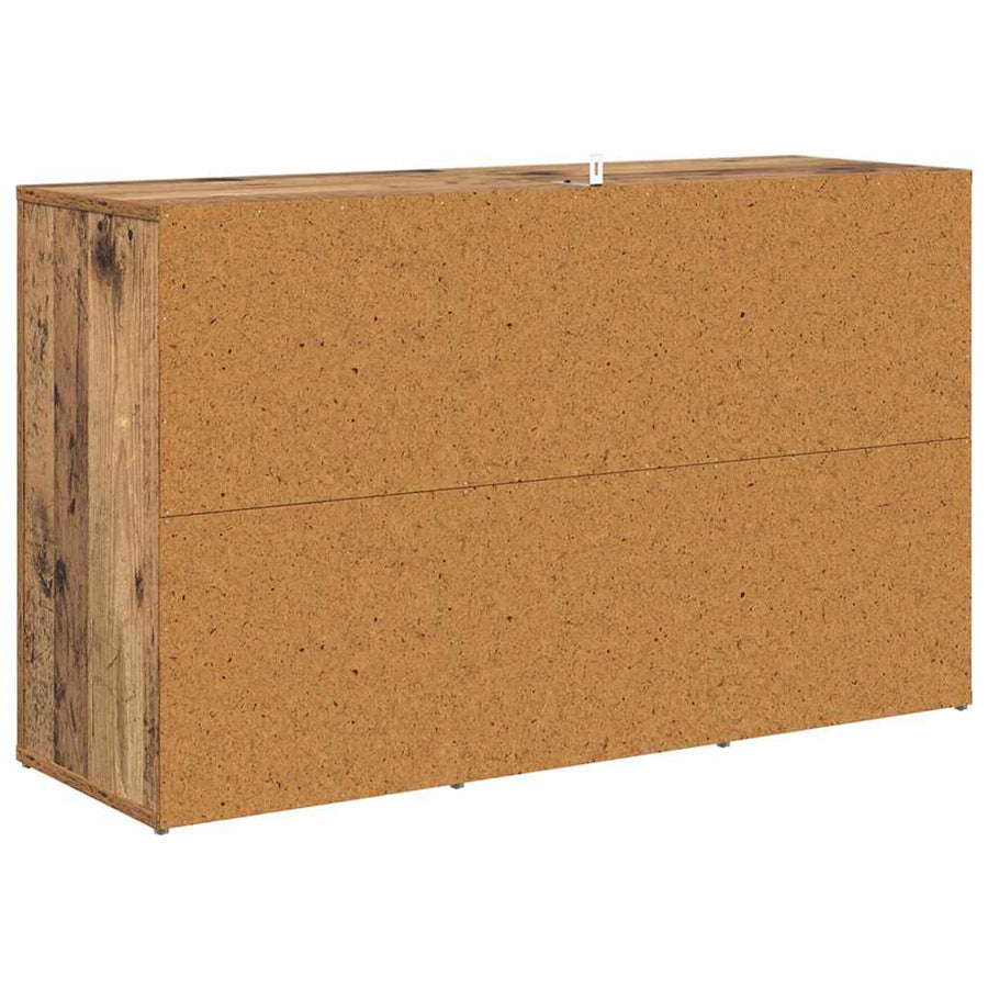met lade Oud hout 100 x 33 x 59,5 cm Bewerkt hout