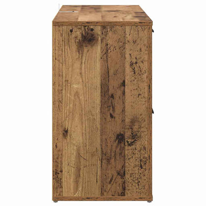 met lade Oud hout 100 x 33 x 59,5 cm Bewerkt hout