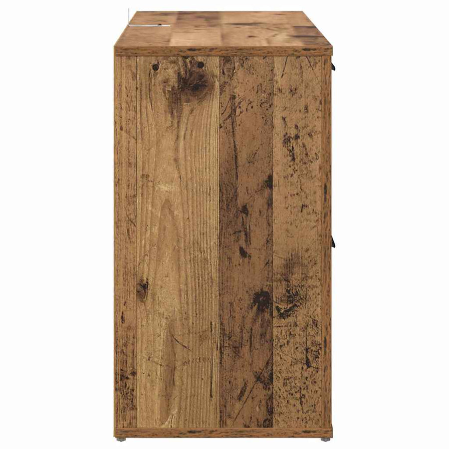met lade Oud hout 100 x 33 x 59,5 cm Bewerkt hout