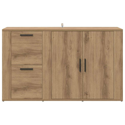 artisanaal eikenkleurig 100 x 33 x 59,5 cm Bewerkt hout