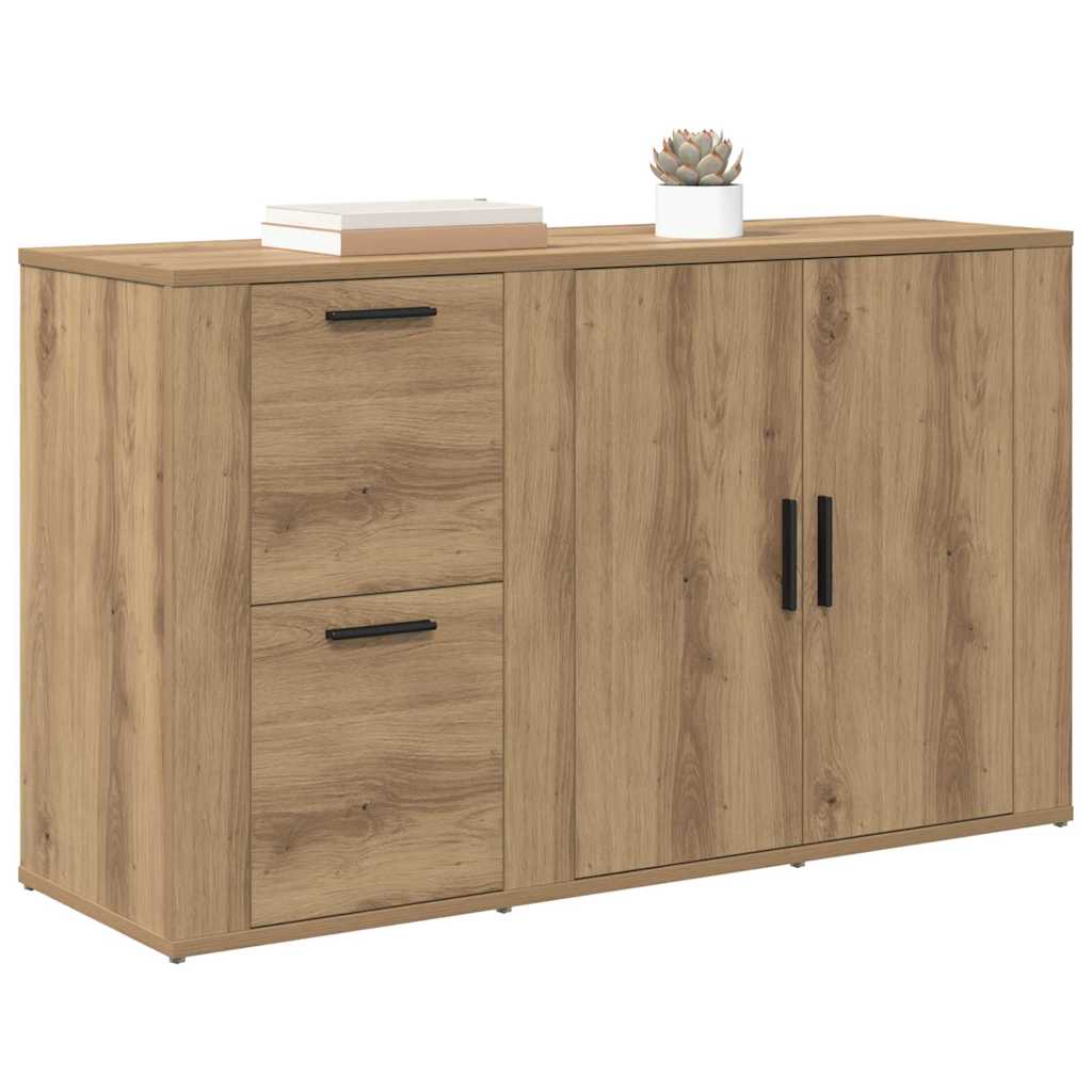 artisanaal eikenkleurig 100 x 33 x 59,5 cm Bewerkt hout