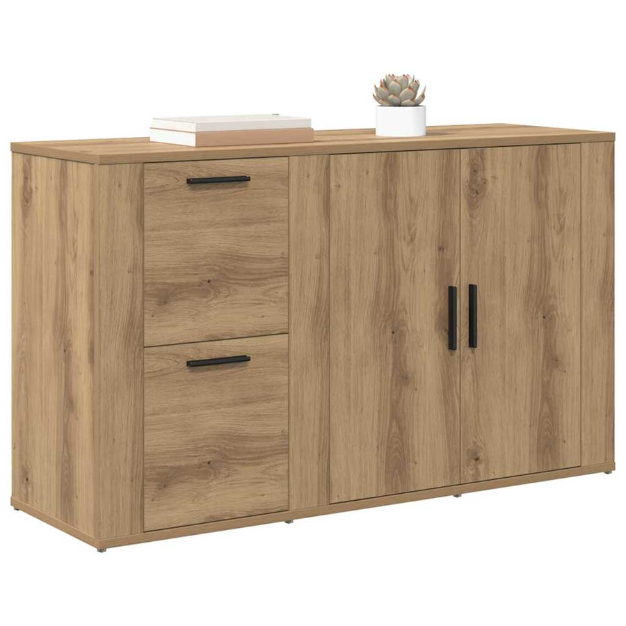 artisanaal eikenkleurig 100 x 33 x 59,5 cm Bewerkt hout