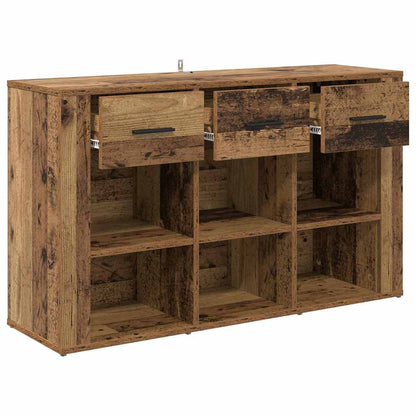 Dressoir met lade Oud Hout 100 x 30 x 59,5 cm Bewerkt hout