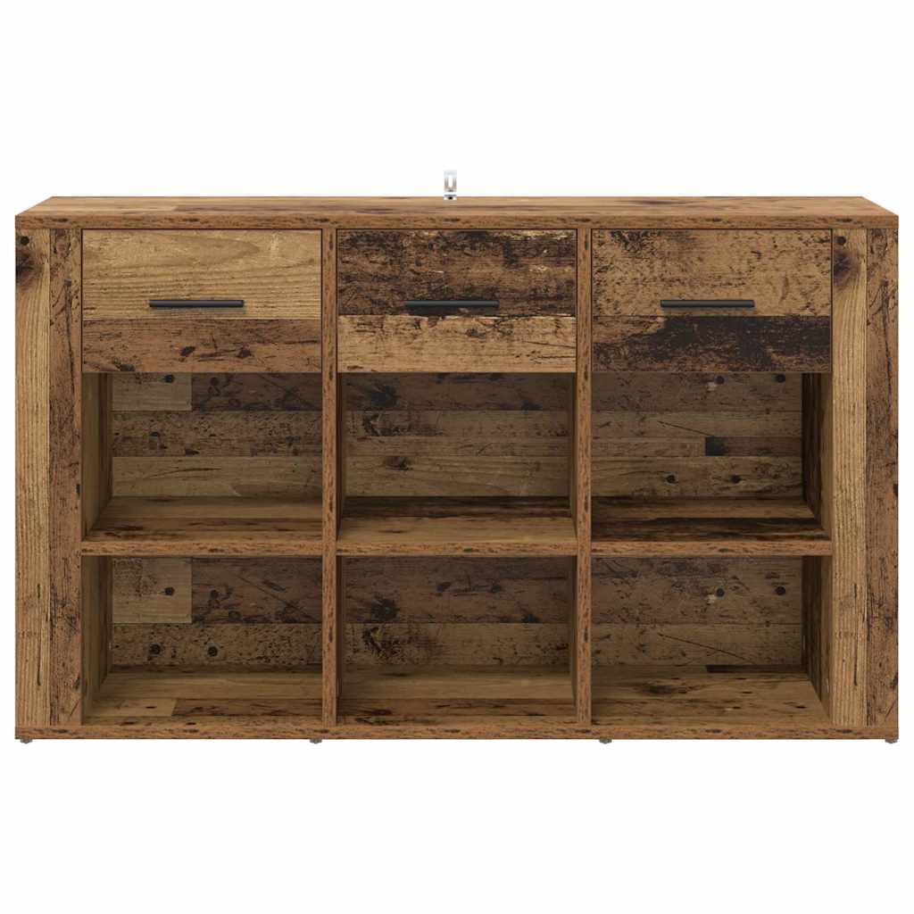 Dressoir met lade Oud Hout 100 x 30 x 59,5 cm Bewerkt hout
