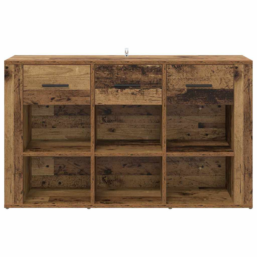 Dressoir met lade Oud Hout 100 x 30 x 59,5 cm Bewerkt hout