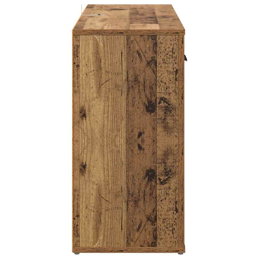 Dressoir met lade Oud Hout 100 x 30 x 59,5 cm Bewerkt hout