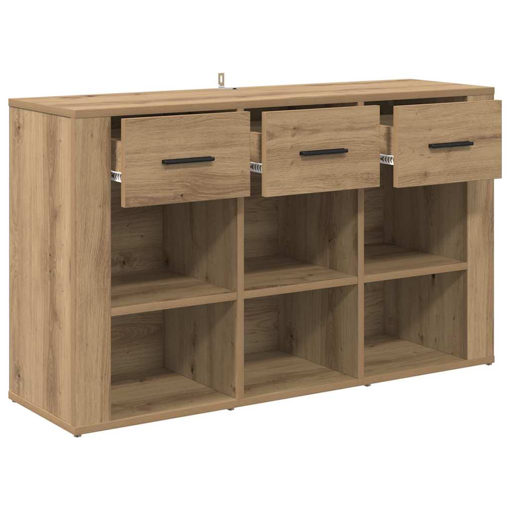 Dressoir met lade Artisan Eiken 100 x 30 x 59,5 cm Bewerkt hout