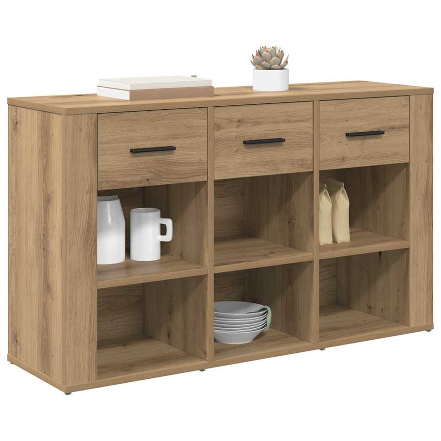 Dressoir met lade Artisan Eiken 100 x 30 x 59,5 cm Bewerkt hout