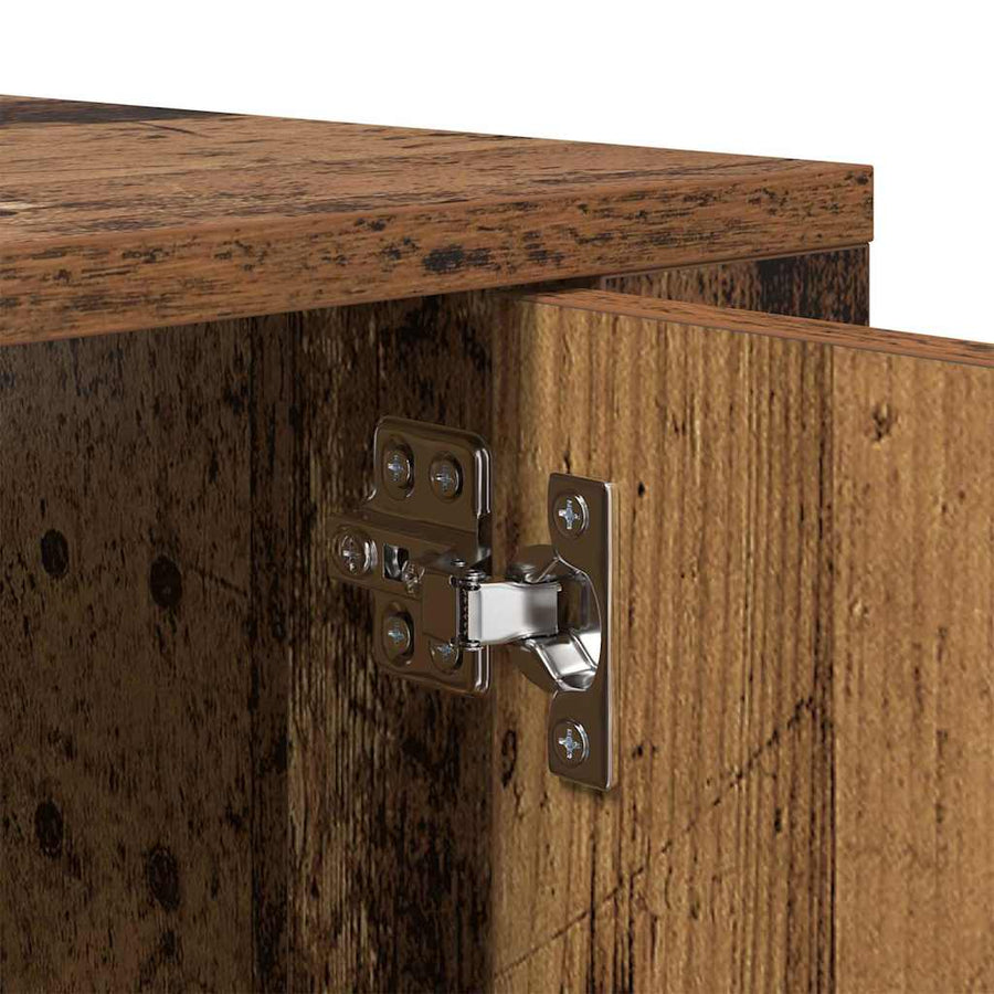 Wandgemonteerde TV-kast Oud hout 80 x 34.5 x 40 cm Bewerkt hout