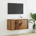 Tv-kast 80x34.5x40 cm bewerkt hout oud hout