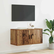 Tv-kast 80x34.5x40 cm bewerkt hout oud hout