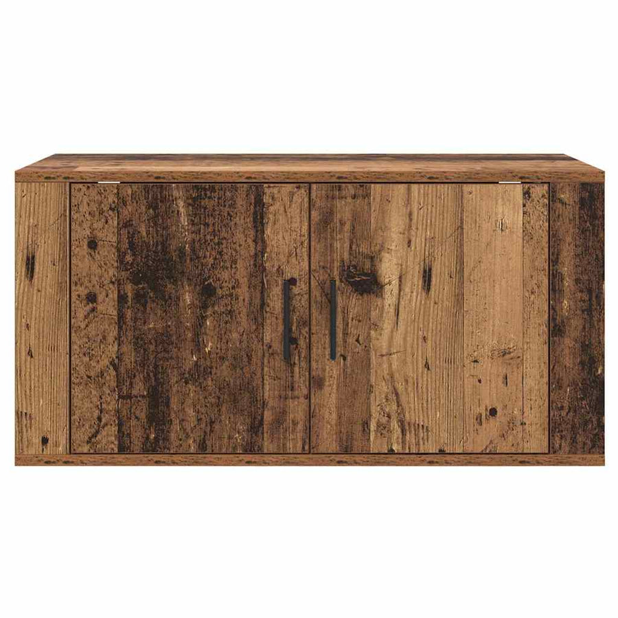 Wandgemonteerde TV-kast Oud hout 80 x 34.5 x 40 cm Bewerkt hout