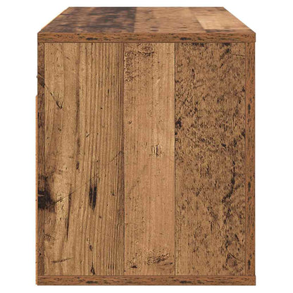 Wandgemonteerde TV-kast Oud hout 80 x 34.5 x 40 cm Bewerkt hout