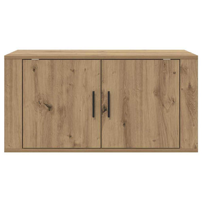 Wandgemonteerde TV-kast Wandgemonteerd artisanaal eikenkleurig
