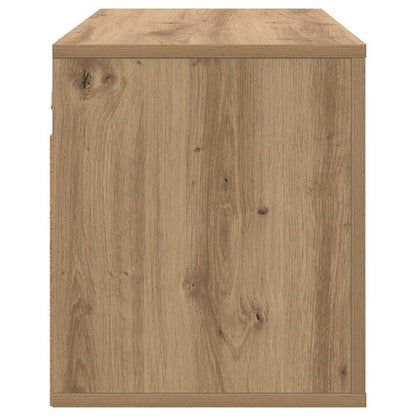 Wandgemonteerde TV-kast Wandgemonteerd artisanaal eikenkleurig