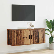 Tv-kast 100x34,5x40 cm bewerkt hout oud hout