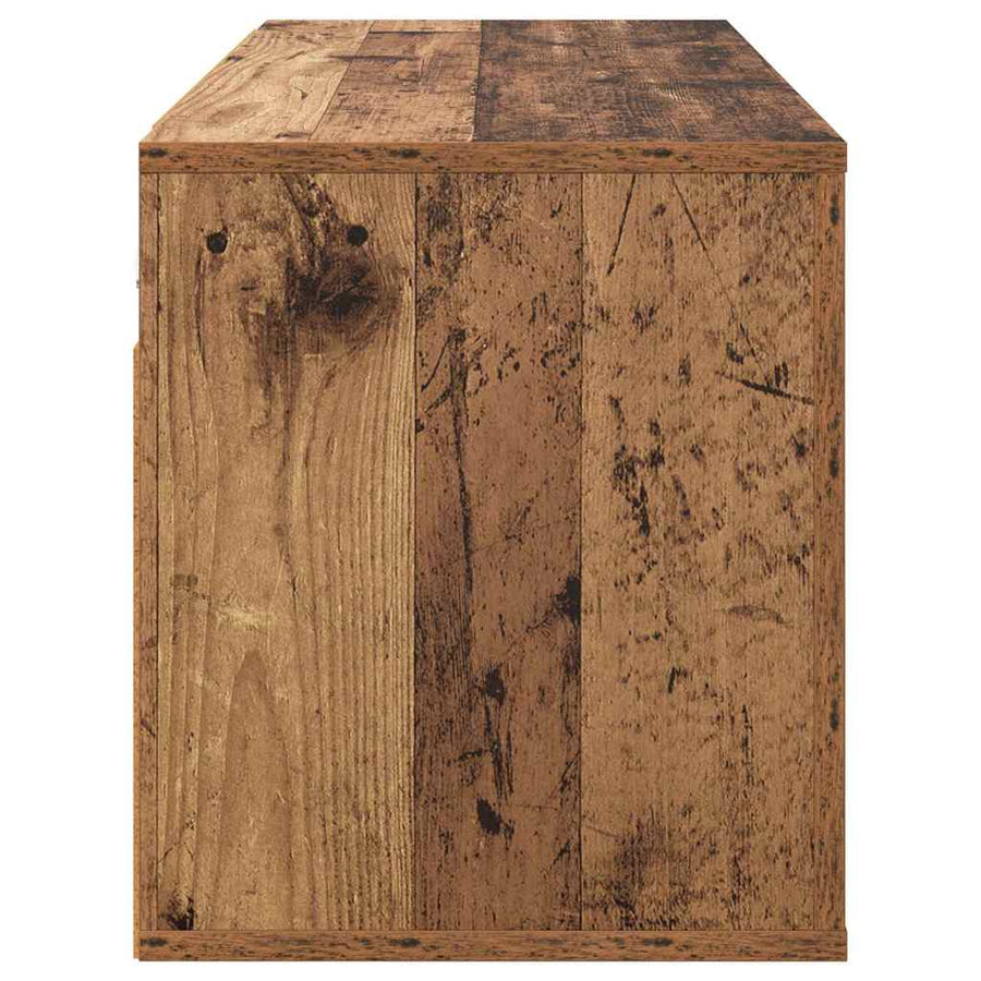 Wandgemonteerde TV-kast Oud Hout 100 x 34,5 x 40 cm