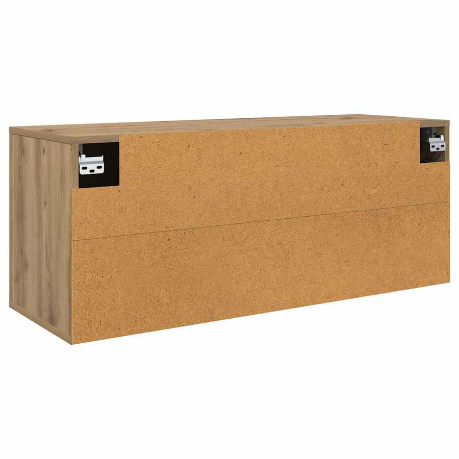 Wandgemonteerde TV-kast Artisan Eiken 100 x 34,5 x 40 cm