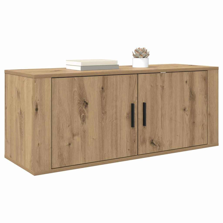 Wandgemonteerde TV-kast Artisan Eiken 100 x 34,5 x 40 cm