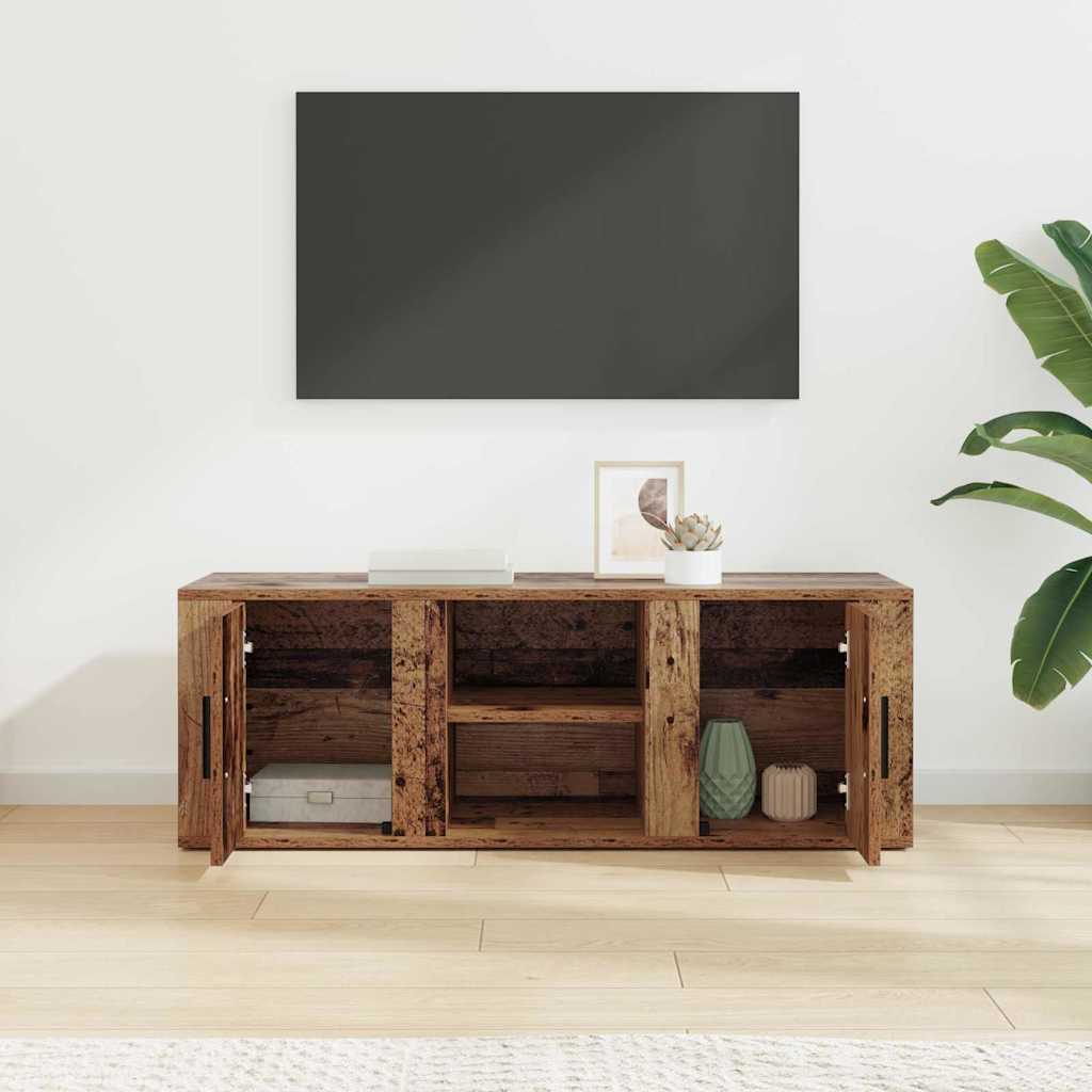 TV-kast Oud Hout 100 x 31,5 x 35 cm Bewerkt hout