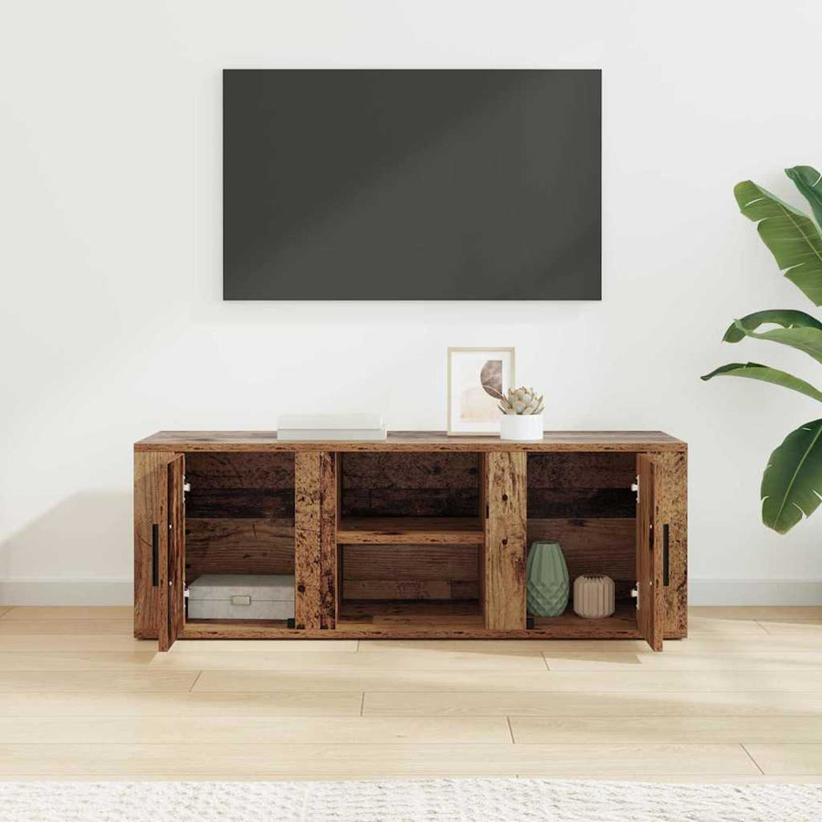 TV-kast Oud Hout 100 x 31,5 x 35 cm Bewerkt hout