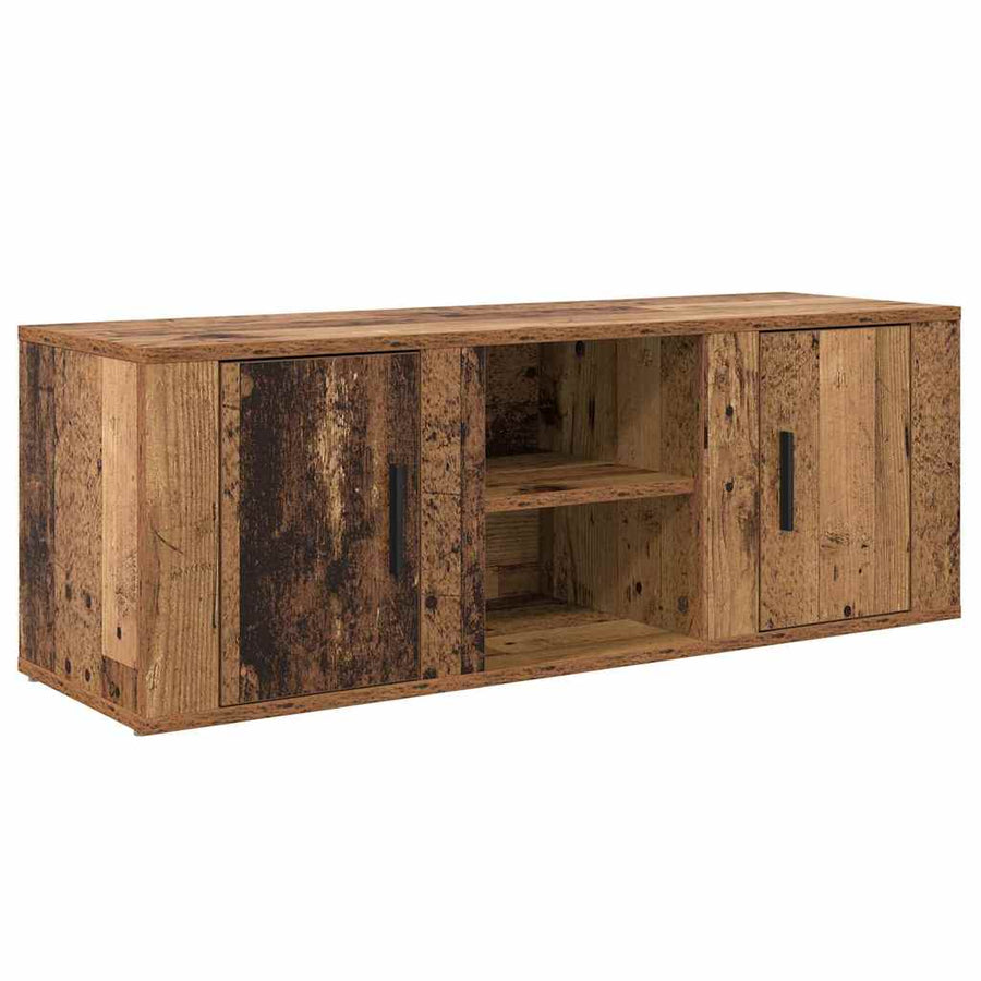 TV-kast Oud Hout 100 x 31,5 x 35 cm Bewerkt hout