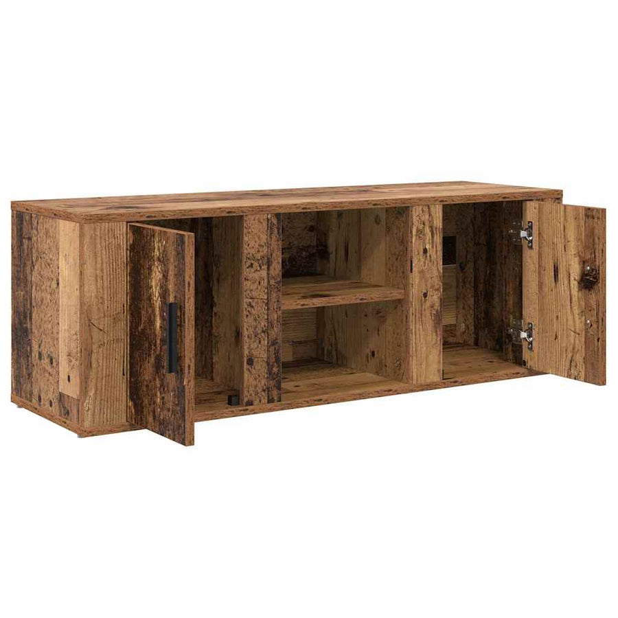 TV-kast Oud Hout 100 x 31,5 x 35 cm Bewerkt hout