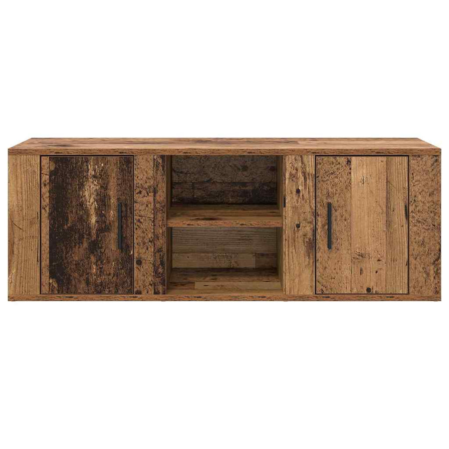TV-kast Oud Hout 100 x 31,5 x 35 cm Bewerkt hout
