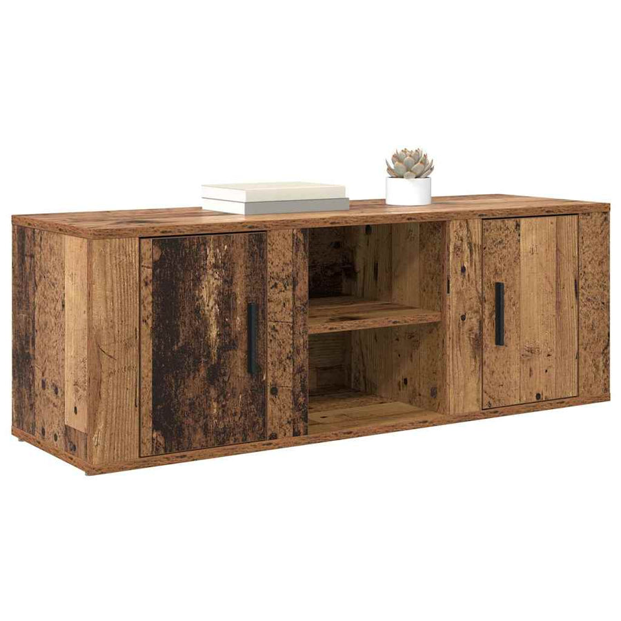 TV-kast Oud Hout 100 x 31,5 x 35 cm Bewerkt hout